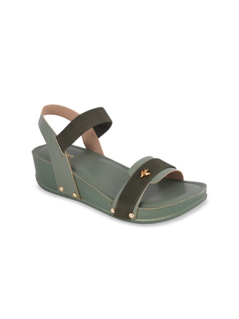 

Stelatoes Green Wedge Sandals