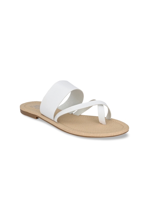 

Zebba Women White One Toe Flats