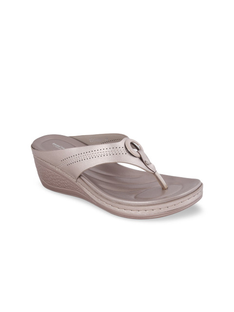 

Stelatoes Women Metallic Perforated Wedge Sandals