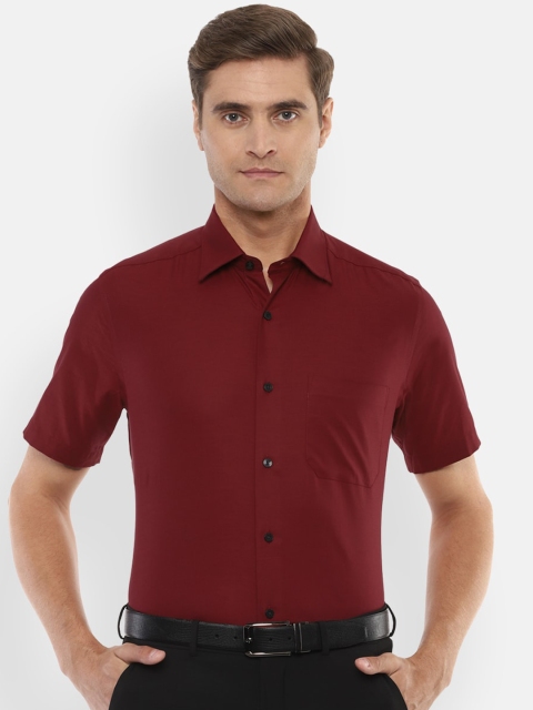 

Louis Philippe Men Maroon Casual Shirt