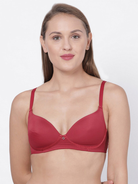 

Macrowoman W-Series Maroon Everyday Bra Half Coverage MW2001 BRA MAROON