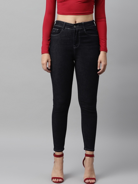 

Code 61 Women Black Skinny Fit High-Rise Stretchable Jeans