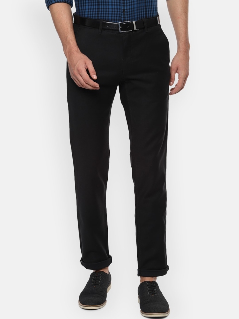 

Louis Philippe Sport Men Black Solid Slim Fit Regular Trousers