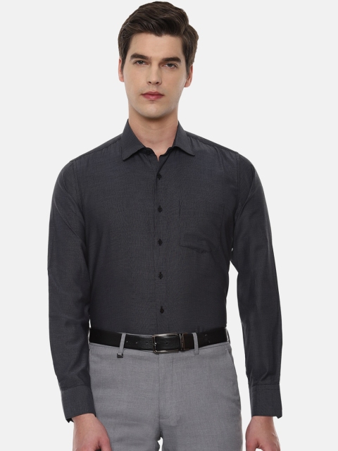 

Van Heusen Men Grey Slim Fit Self Design Formal Shirt