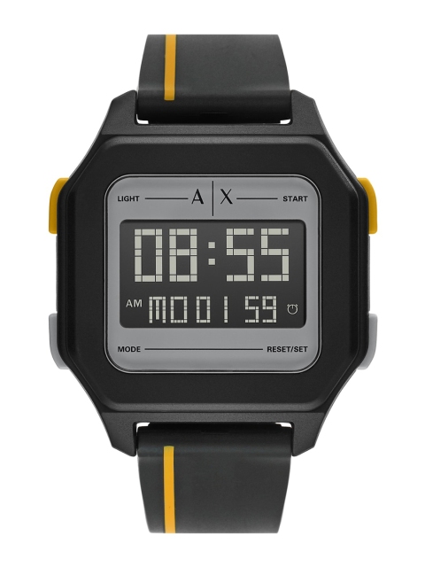 

Armani Exchange Men Black Dial & Black Straps Digital Watch