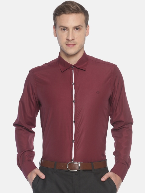 

COUPER & COLL Men Maroon Slim Fit Casual Shirt