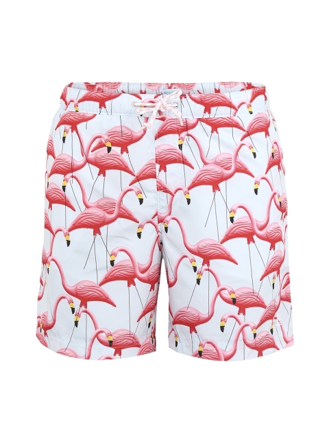 

Original Penguin Men Blue Graphic Printed Regular Shorts