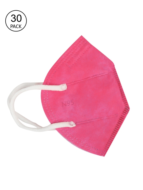 

Fashitale Pack Of 30 Adult Pink 5 Ply Reusable N95 Masks