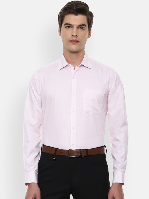 

Van Heusen Men Pink Multi Stripes Striped Formal Shirt