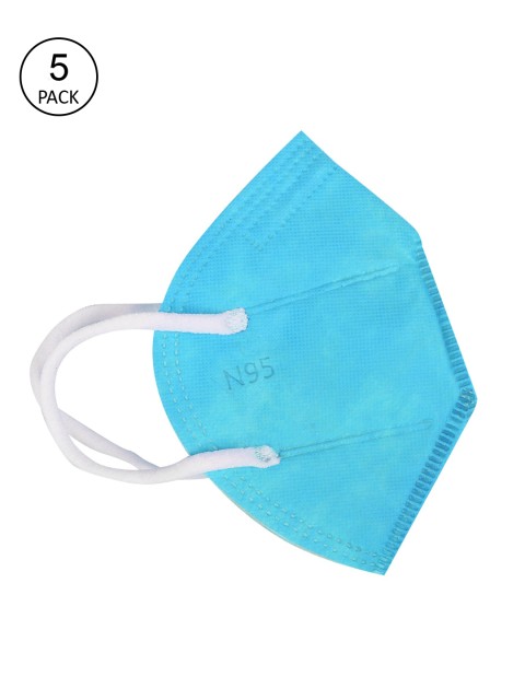 

Fashitale Adult Pack Of 5 Blue 5-ply KN95 Outdoor Face Masks
