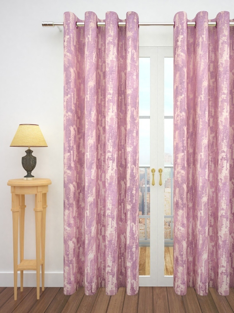 

Story@home Pink Jacquard Door Curtain