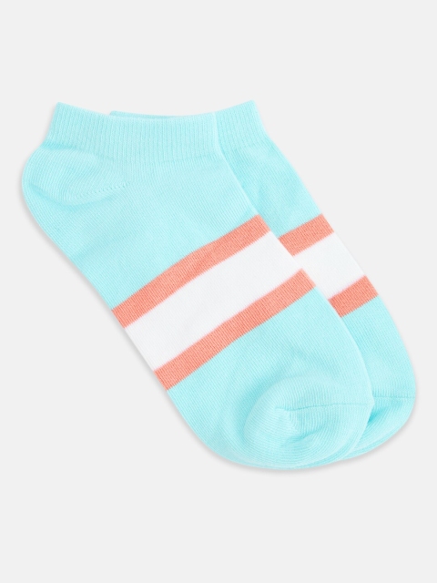 

Honey by Pantaloons Women Blue Colourblocked Ankle-Length Socks