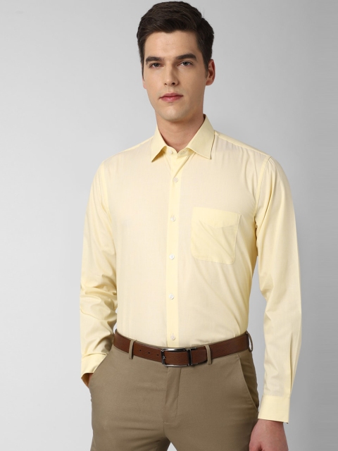 

Peter England Elite Men Yellow Pure Cotton Formal Shirt