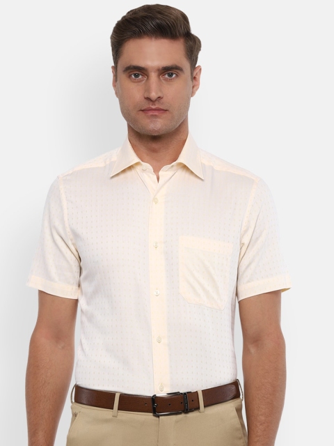 

Louis Philippe Men Cream Casual Shirt