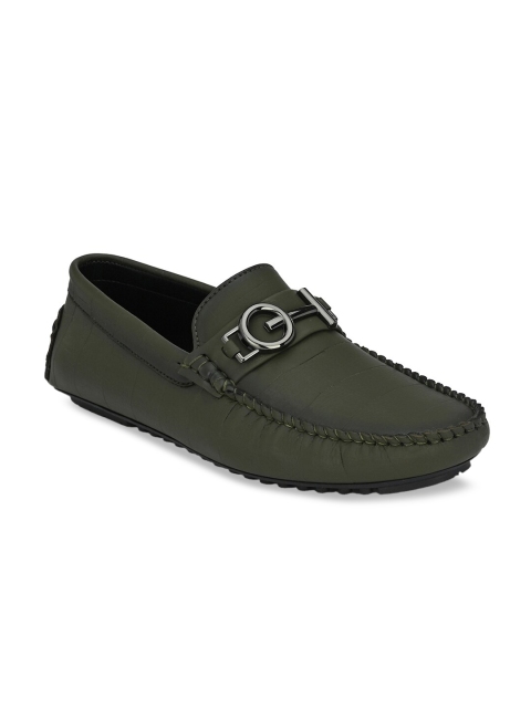 

Alberto Torresi Men Olive Loafers