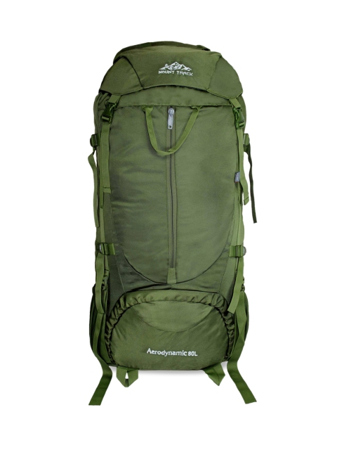 

MOUNT TRACK Olive Green Solid Discover Hiking 80 Litre Rucksack with Rain Cover