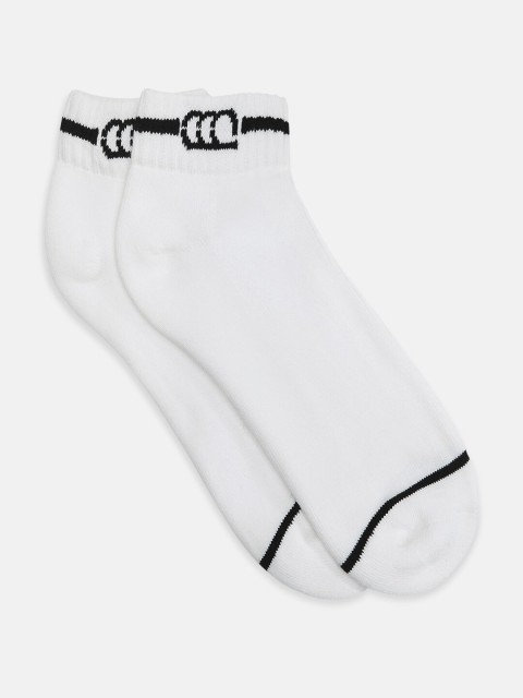 

Ajile by Pantaloons Men White Solid Ankle Length Socks
