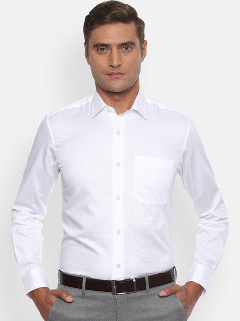 

Louis Philippe Men White Slim Fit Casual Shirt