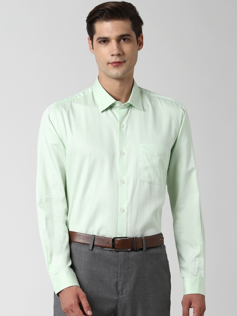

Peter England Elite Men Green Pure Cotton Formal Shirt