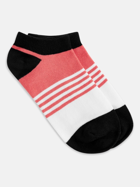 

Honey by Pantaloons Women Multi Colourblocked Ankle-Length Socks, Peach