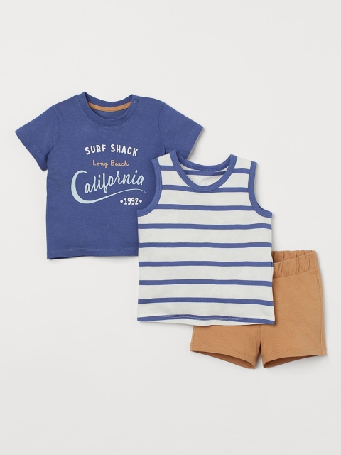 

H&M Boys Blue 3-piece summer set