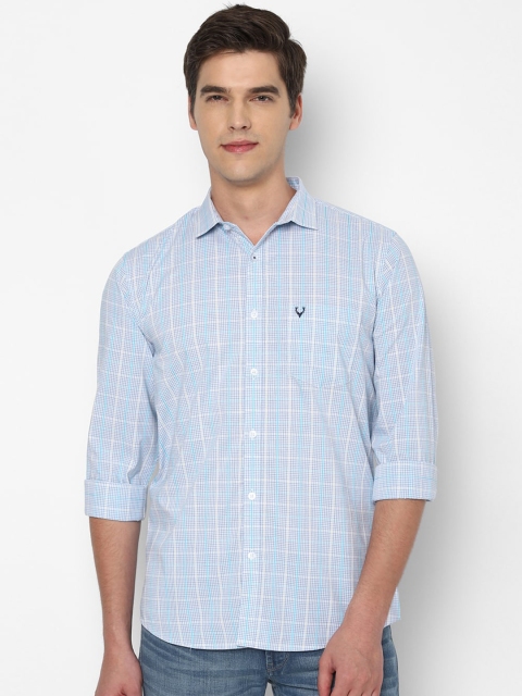 

Allen Solly Men Blue Slim Fit Checked Casual Shirt
