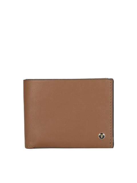 

Van Heusen Men Brown Solid Leather Two Fold Wallet