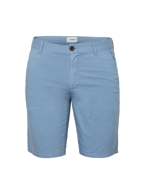 

Farah Men Blue Solid Regular Shorts