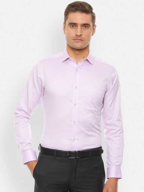 

Louis Philippe Plus Size Men Pink Slim Fit Formal Shirt