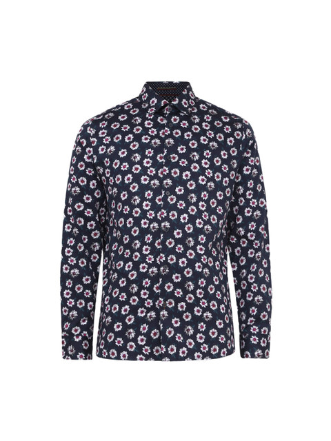 

Ted Baker Men Navy Blue Floral Printed Casual Shirt
