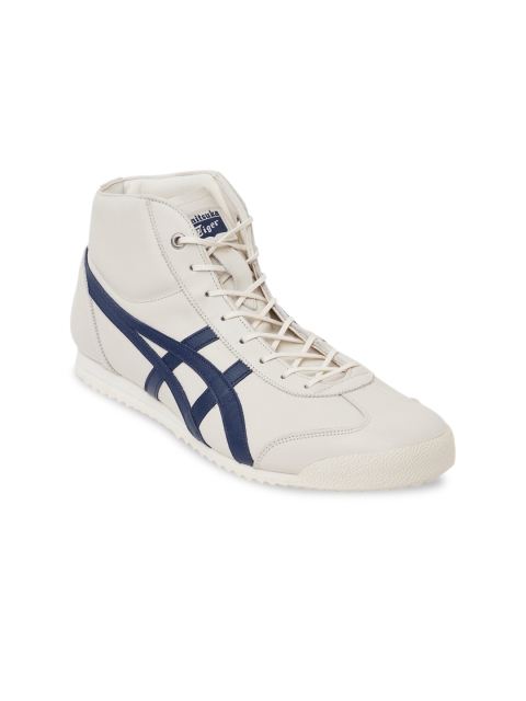 

Onitsuka Tiger Unisex White Striped Leather Sneakers