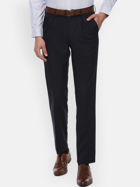 

Van Heusen Men Black Regular Fit Formal Trousers