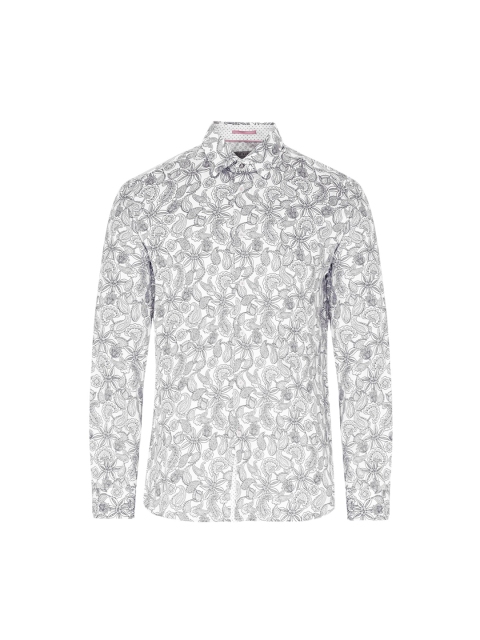

Ted Baker Men White Printed Casual Shirt