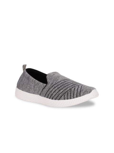 

Bata Women Grey Woven Design Slip-On Sneakers