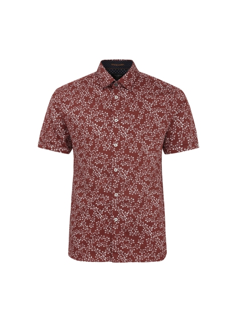

Ted Baker Men Red Slim Fit Floral Printed Casual Shirt