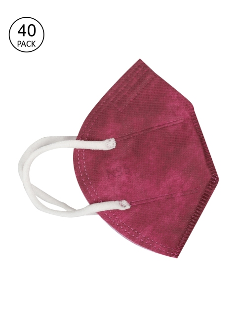 

Fashitale Adult Pack Of 40 Maroon 5 Ply Reusable N95 Masks