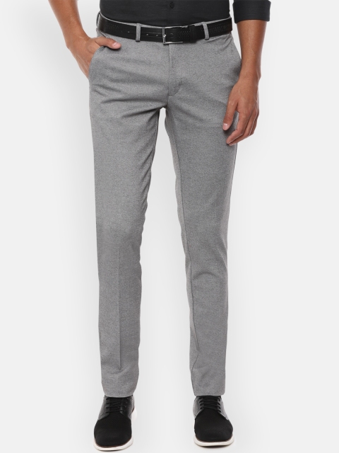 

Van Heusen Sport Men Grey Textured Slim Fit Formal Trousers