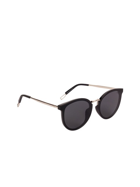 

Voyage Unisex Black Lens & Black Round Sunglasses with UV Protected Lens