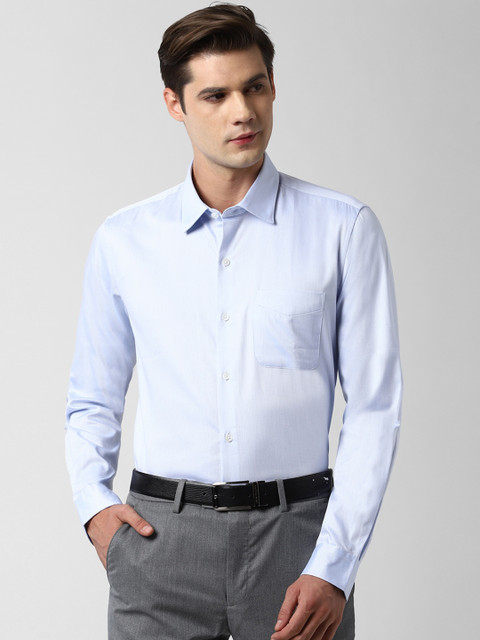 

Peter England Elite Men Solid Blue Formal Shirt