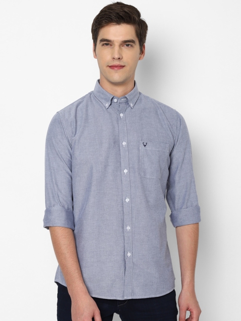 

Allen Solly Men Grey Slim Fit Casual Shirt