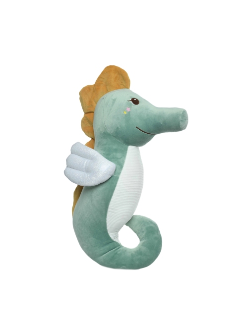 

DukieKooky Kids Green & Mustard-Yellow Seahorse Soft Toy