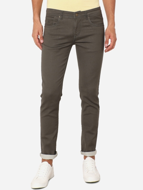 

Greenfibre Men Olive Green Slim Fit Jeans