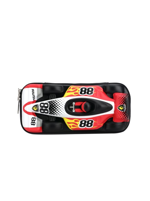 

QIPS Boys Red & Black High-Quality Pencil Box