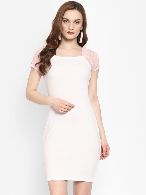 

NIXX White Scuba Bodycon Dress