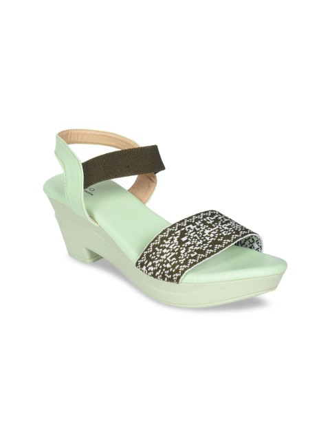 

Ajanta Green Wedge Sandals