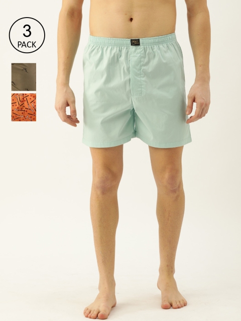 

Urban Dog Men Pack Of 3 Assorted Pure Cotton Boxers UDBX410_UDBX448_UDBX219