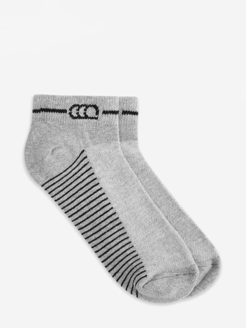 

Ajile by Pantaloons Men Grey & Black Patterned Ankle-Length Socks
