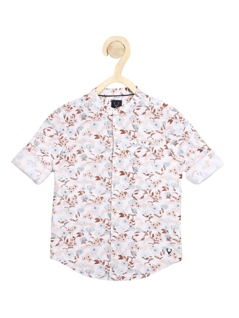 

Allen Solly Junior Boys White Floral Printed Casual Shirt