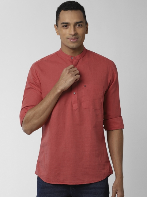 

Peter England Casuals Men Rust Solid Regular fit Casual Shirt