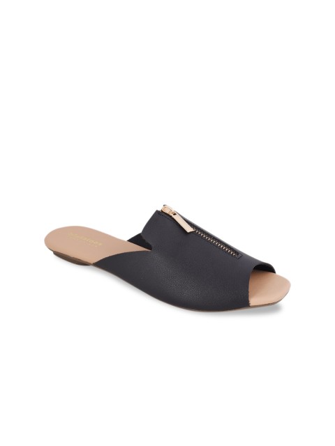 

Stelatoes Women Black Open Toe Flats